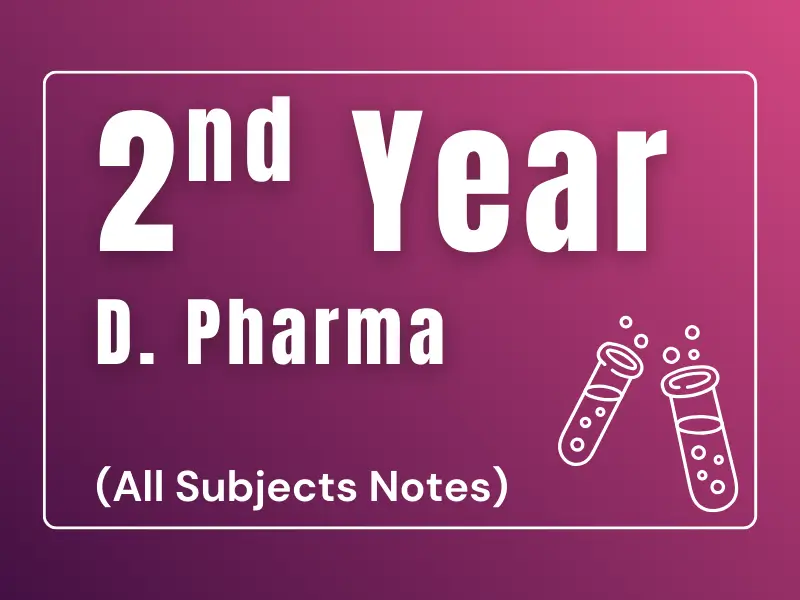 2nd year D Pharm