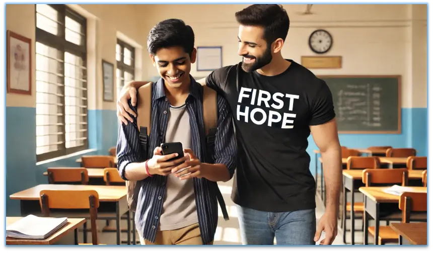 Firsthope happy student